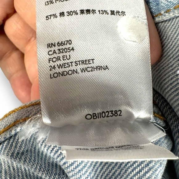 We The Free Amelia Slouchy Denim Trucker Jacket, Just The Way It Is Wash, Size S - Picture 8 of 14